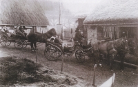 Schebkova rodina na vyjížďce