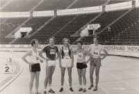 Jiří Čechák (in the middle) at the European Veterans Championship in Helsinki in 1980
