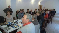 A conference of Chernobyl compatriots/re-émigrés; Alexandr Gaupt is at left, Josefov, 2010