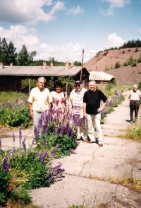 Milan Sehnal at the work camp Vojna, near Příbram, after 1990