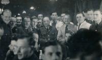 In the middle Florián Jahoda, at the RAF service
