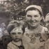 Halyna Barbulyak with grandmother Anna